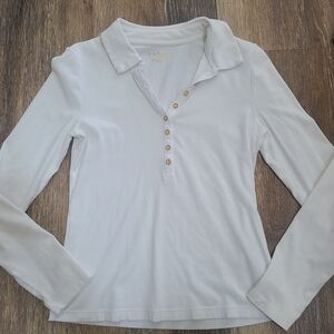 Lilly Pulitzer Long Sleeve Reema Polo Womens Size XS